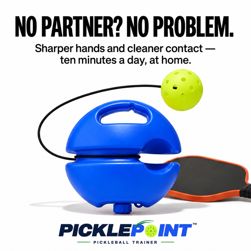 PicklePoint trainer with paddle